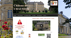 Desktop Screenshot of chateaudechaussoy.com