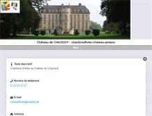 Tablet Screenshot of chateaudechaussoy.com